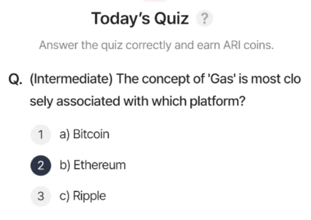ARI Wallet Daily Quiz Answer 2 June 2025 (AriChain)